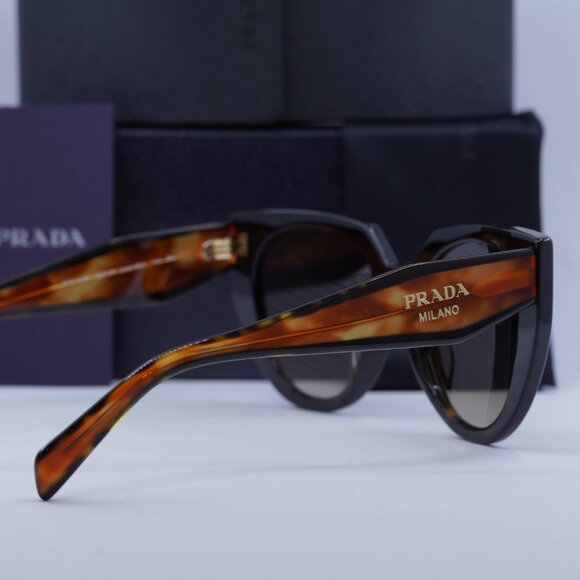 Prada PR14WS 2AU6S1 Cat Eye Sunglasses - Havana/Brown - Picture 5 of 9